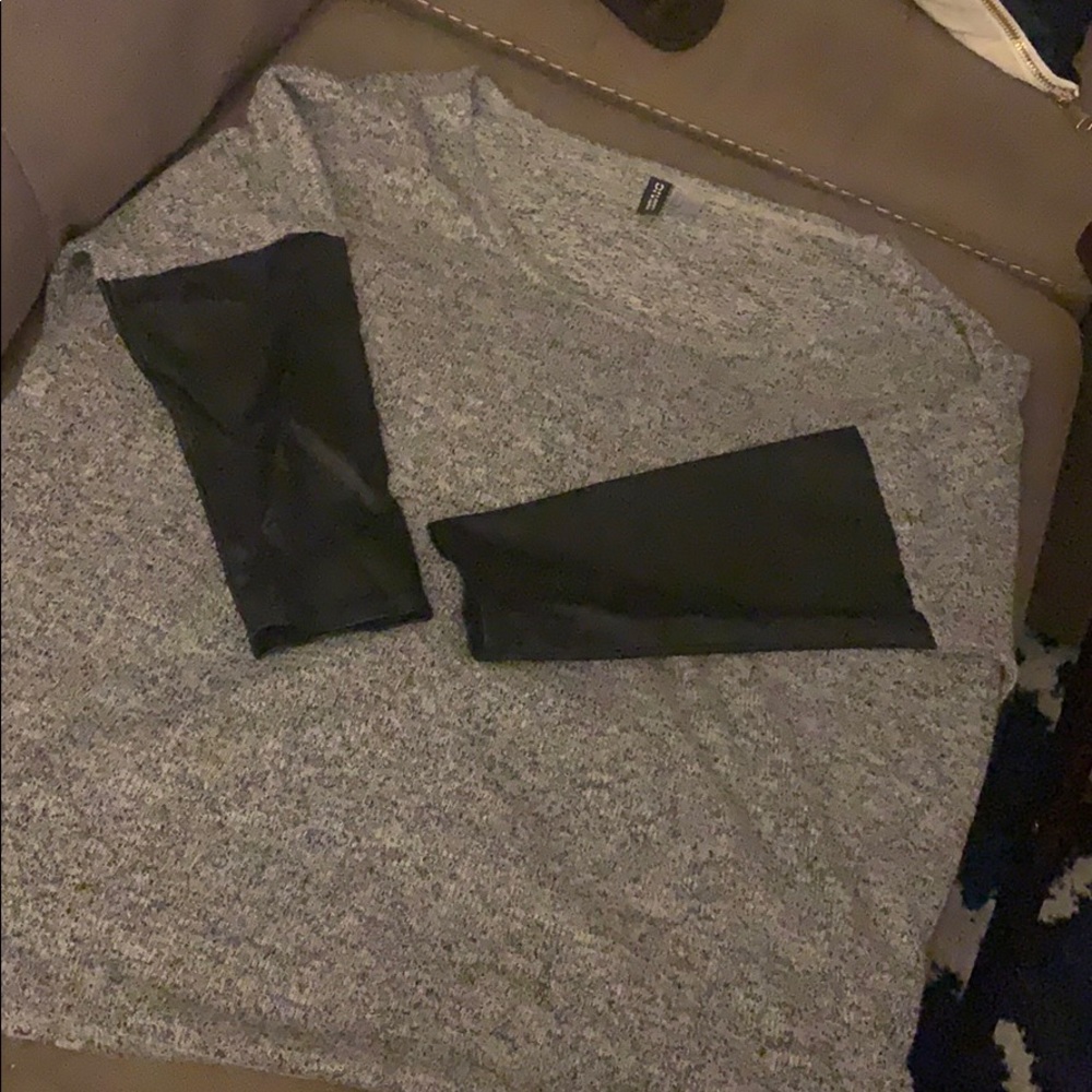 H&M leather tunic